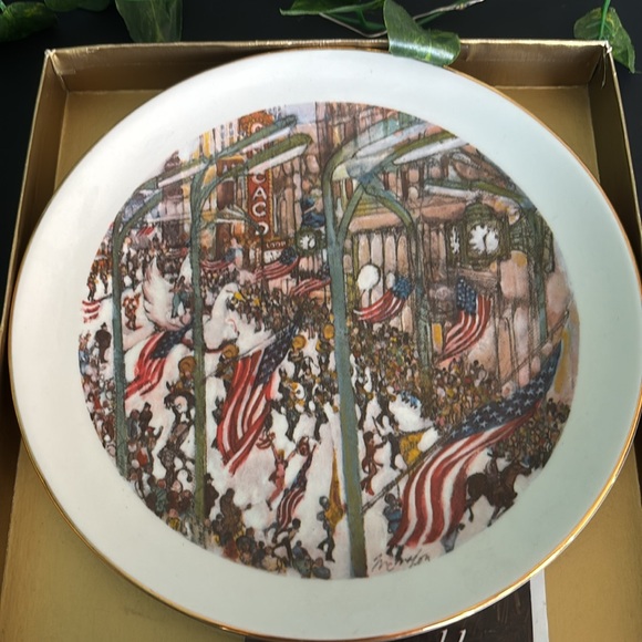 Franklin McMahon Chicago Collection Ltd. Edition Plates - 1975 - Lot of 2 - Picture 3 of 14